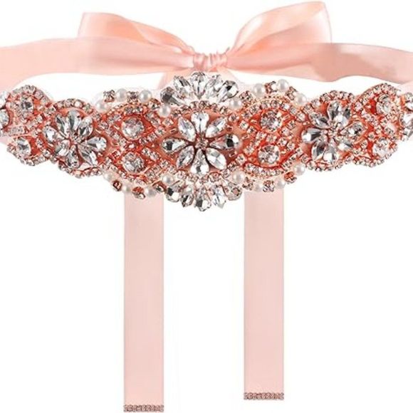 Women Bridal Wedding Belts Sashes Rhinestone Crystal Beads For Bridal Gowns - Picture 1 of 4